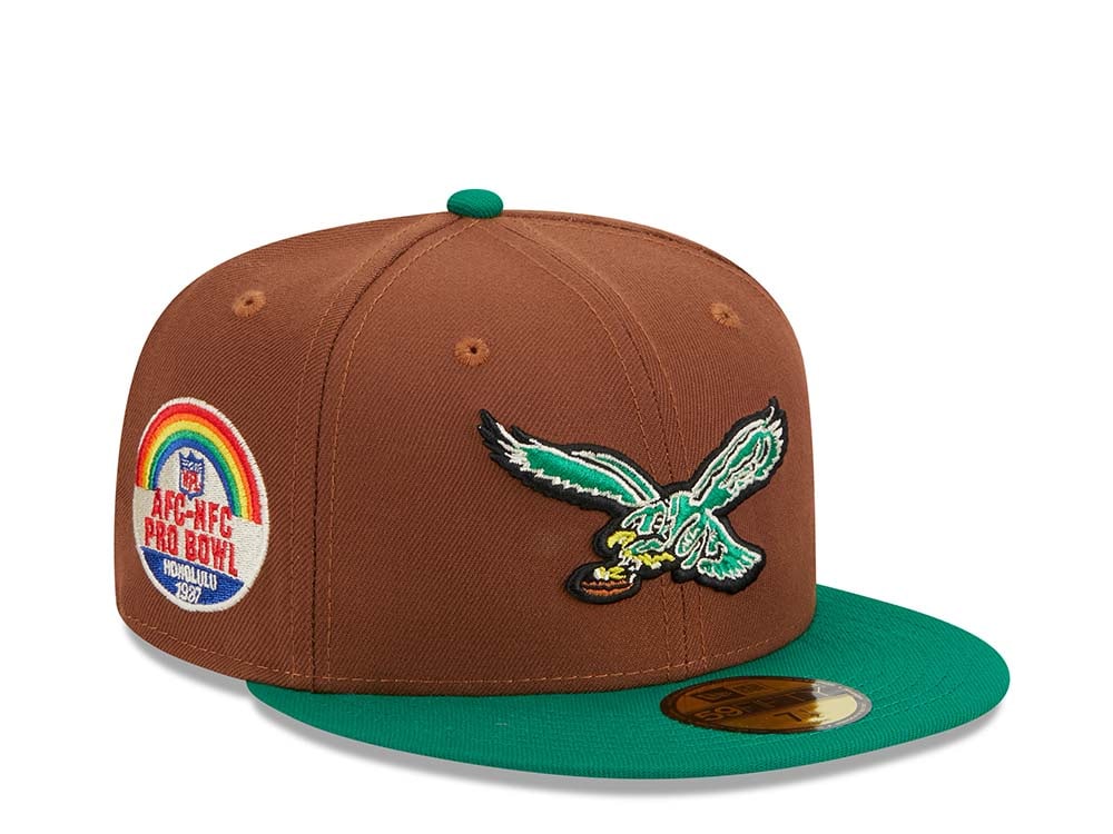 New Era Philadelphia Eagles Pro Bowl Honolulu 1987 Harvest Two Tone Edition 59Fifty Fitted Casquette