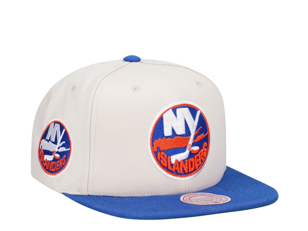 Mitchell & Ness New York Islanders Vintage Off-White Snapback Casquette