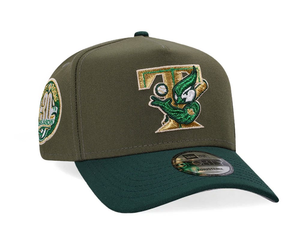 New Era Toronto Blue Jays 30th Season Green Gold Two Tone A Frame 9Forty Snapback Casquette