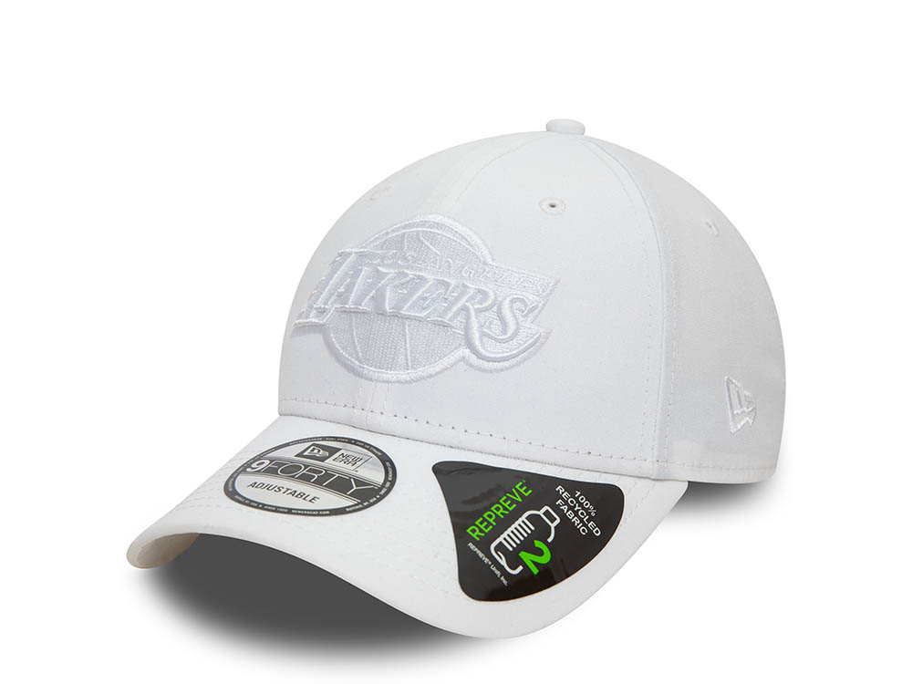 New Era Los Angeles Lakers Repreve Outline White 9Forty Strapback Casquette