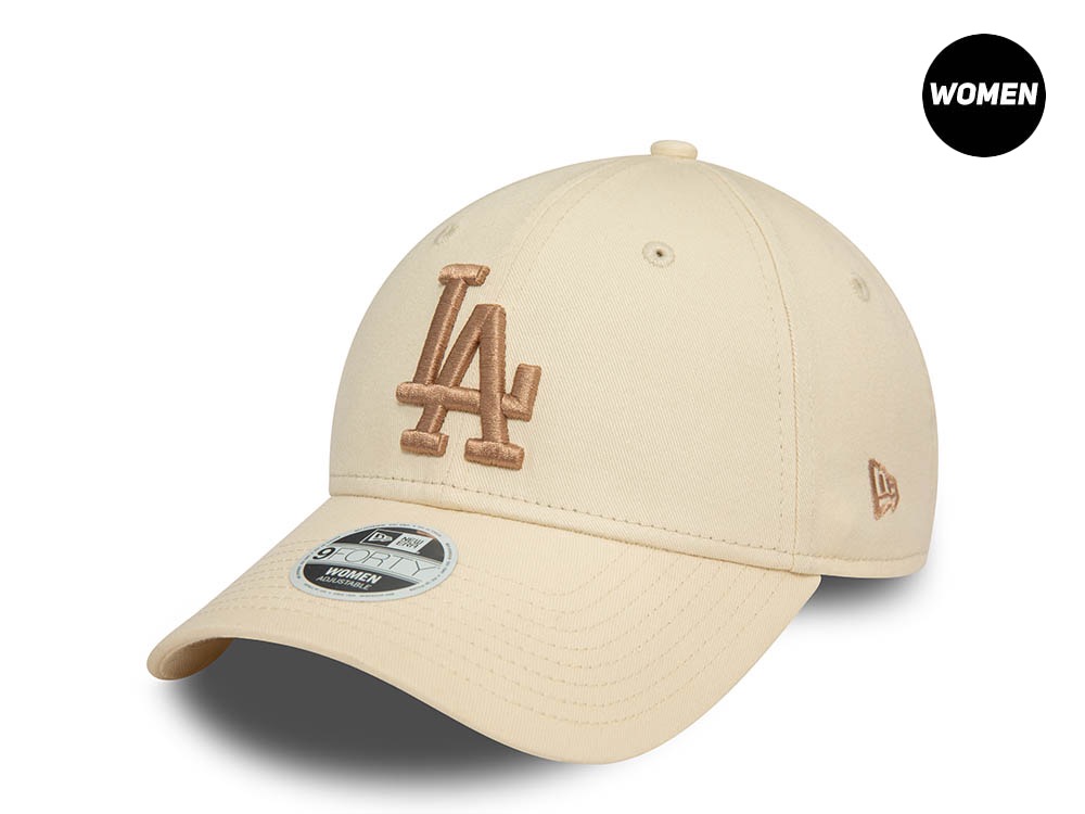 New Era Los Angeles Dodgers League Sand and Cream Womens 9Forty Snapback Casquette