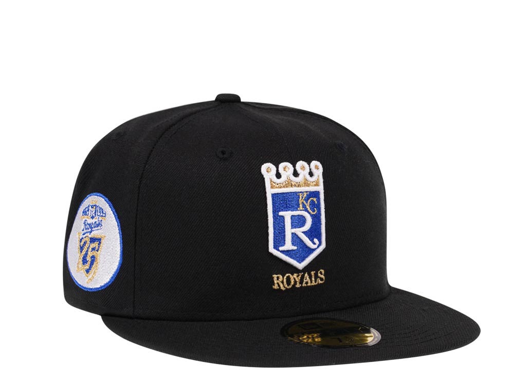 New Era Kansas City Royals 25th Anniversary Black Throwback Edition 59Fifty Fitted Casquette