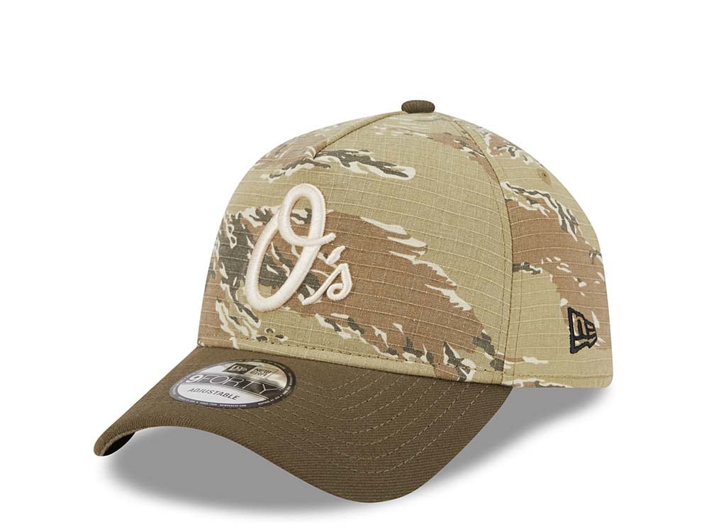 New Era Baltimore Orioles Tiger Camo Two Tone 9Forty A Frame Snapback Casquette