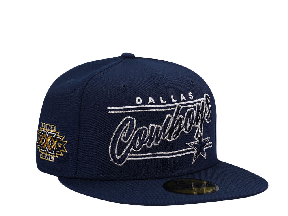 New Era Dallas Cowboys Super Bowl 30 Navy Edition 59Fifty Fitted Casquette