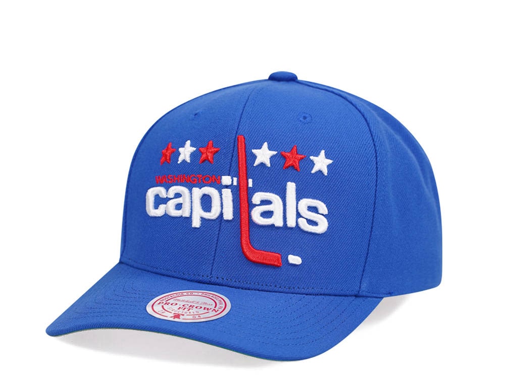 Mitchell & Ness Washington Capitals Team Ground 2.0 Pro Blue Snapback Casquette