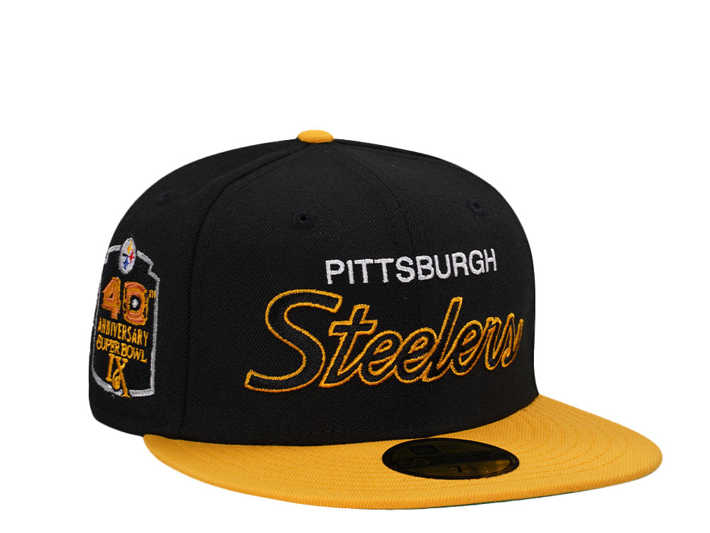 New Era Pittsburgh Steelers 40th Anniversary Super Bowl IX Two Tone Edition 59Fifty Fitted Casquette