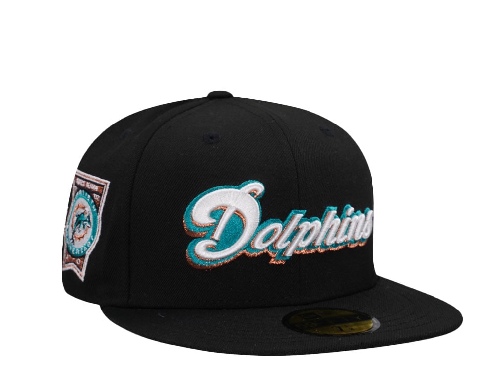 New Era Miami Dolphins Perfect Season Black Prime Edition 59Fifty Fitted Casquette