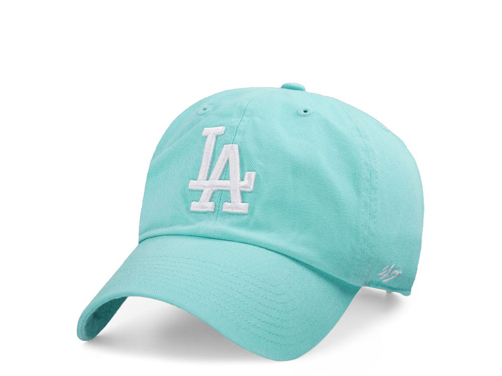 47Brand Los Angeles Dodgers Teal Clean up Strapback Casquette