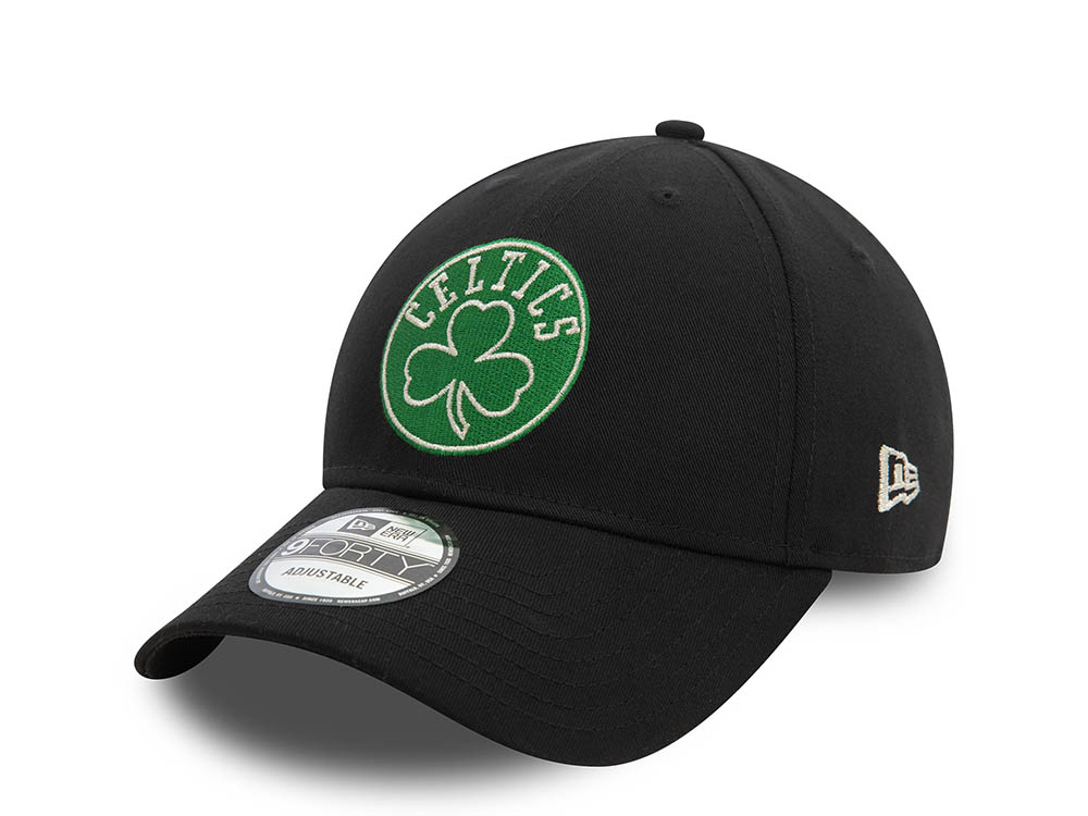 New Era Boston Celtics Black Metallic 9Forty Strapback Casquette