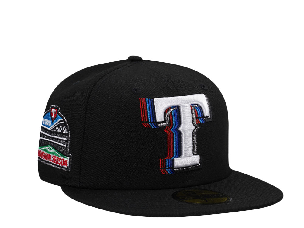 New Era Texas Rangers Inaugural Season 2020 Cacading Black Edition 59Fifty Fitted Casquette