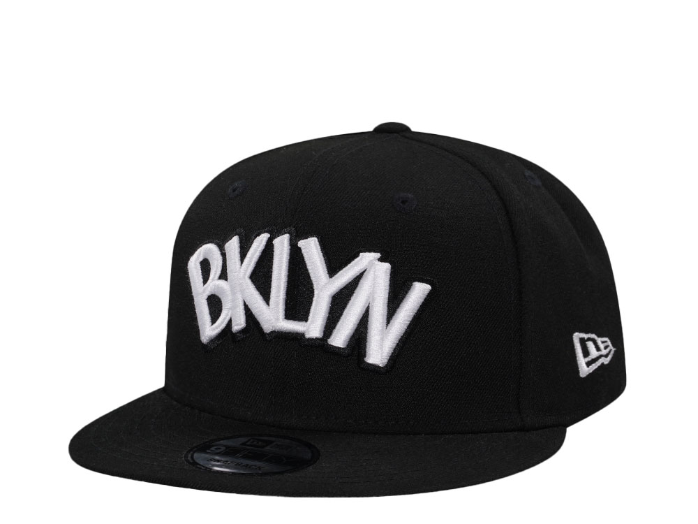 New Era Brooklyn Nets Statement Black Edition 9Fifty Snapback Casquette