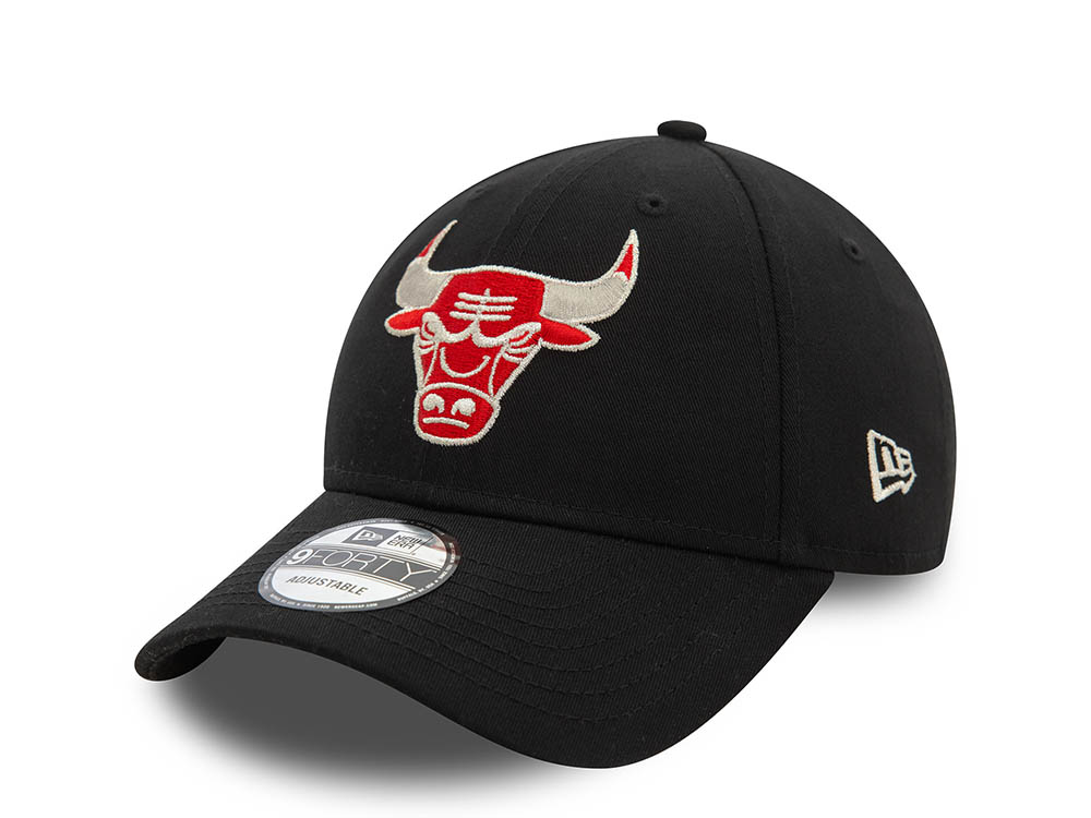 New Era Chicago Bulls Black Metallic 9Forty Strapback Casquette