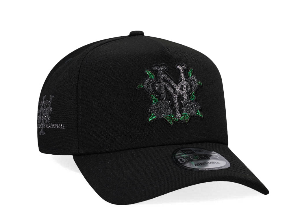 New Era New York Mets Est 1962 Black Metallic Edition A Frame Snapback Casquette