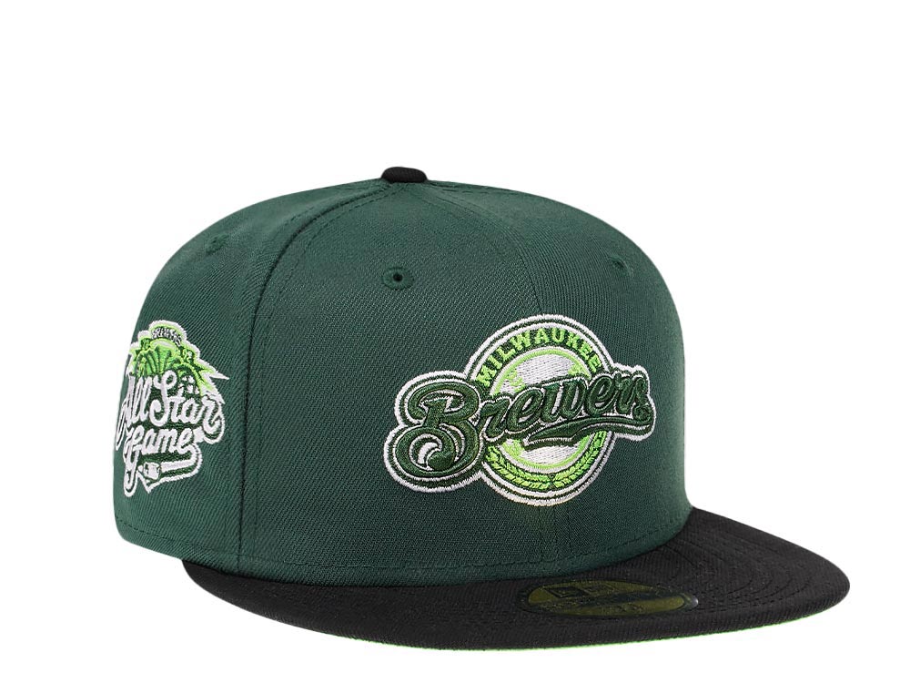 New Era Milwaukee Brewers All Star Game 2002 Green Hops Two Tone Edition 59Fifty Fitted Casquette