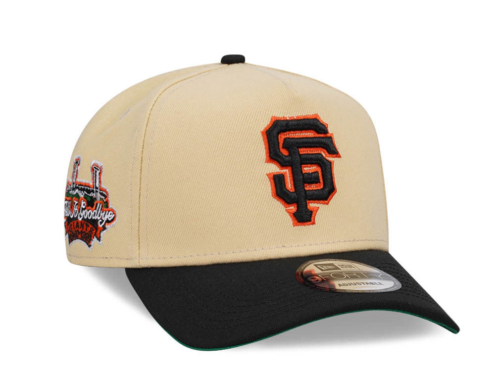 New Era San Francisco Giants Tell it Goodbye Vegas Gold Throwback Edition 9Forty A Frame Snapback Casquette