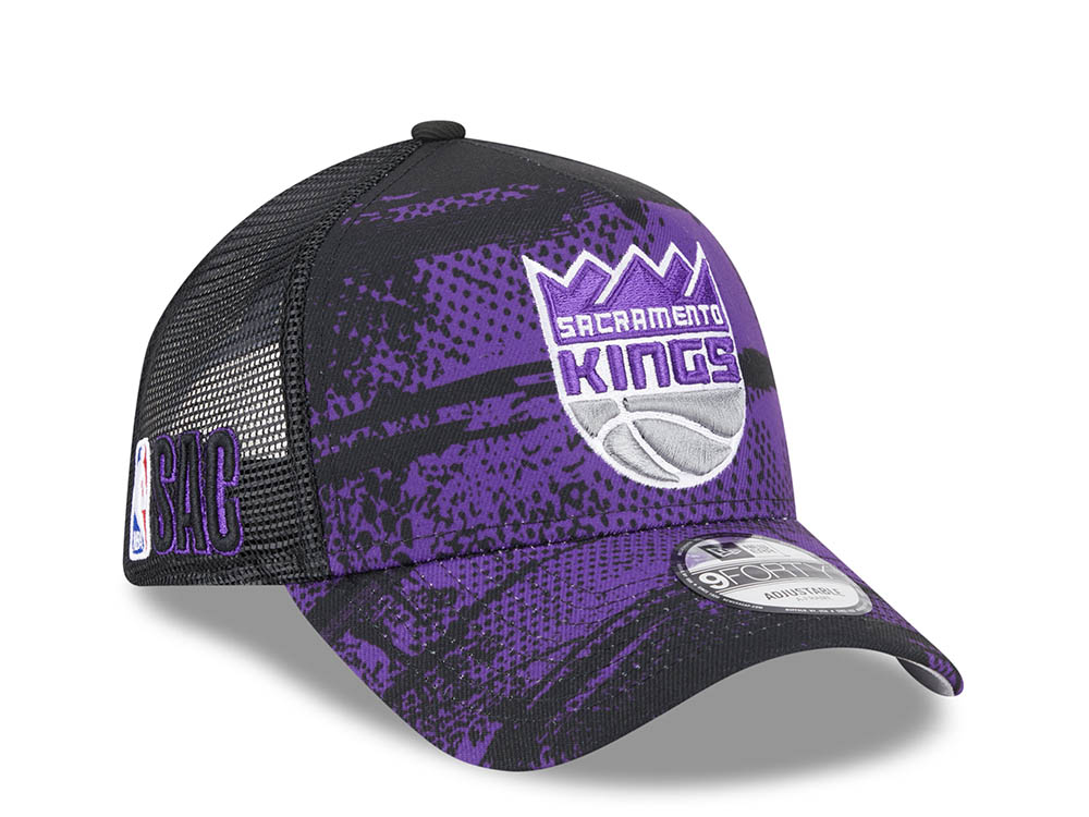 New Era Sacramento Kings NBA Tip Off 2024 Trucker 9Forty A Frame Snapback Casquette