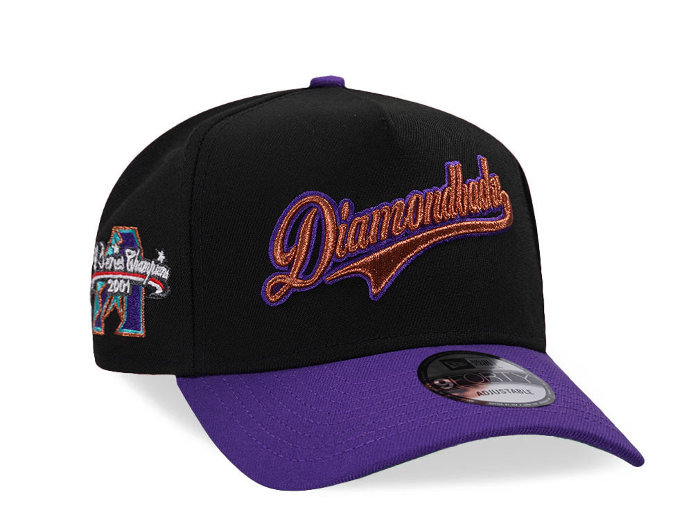 New Era Arizona Diamondbacks World Series Champions 2001 Copper Two Tone 9Forty A Frame Snapback Casquette