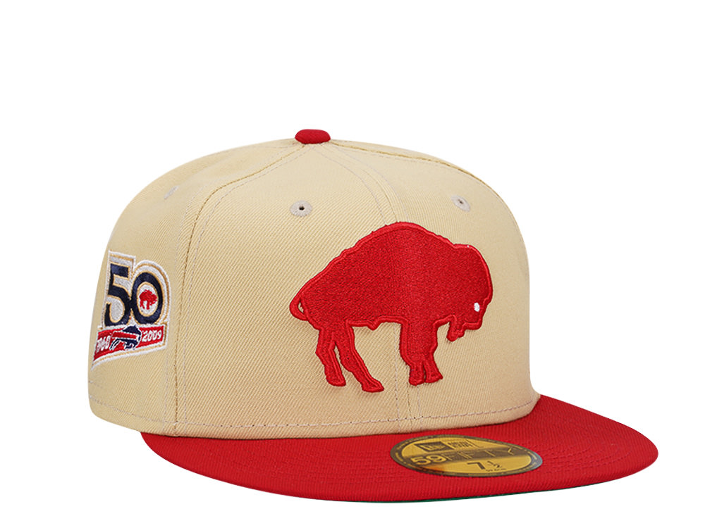 New Era Buffalo Bills 50th Anniversary Two Tone Throwback Edition 59Fifty Fitted Casquette