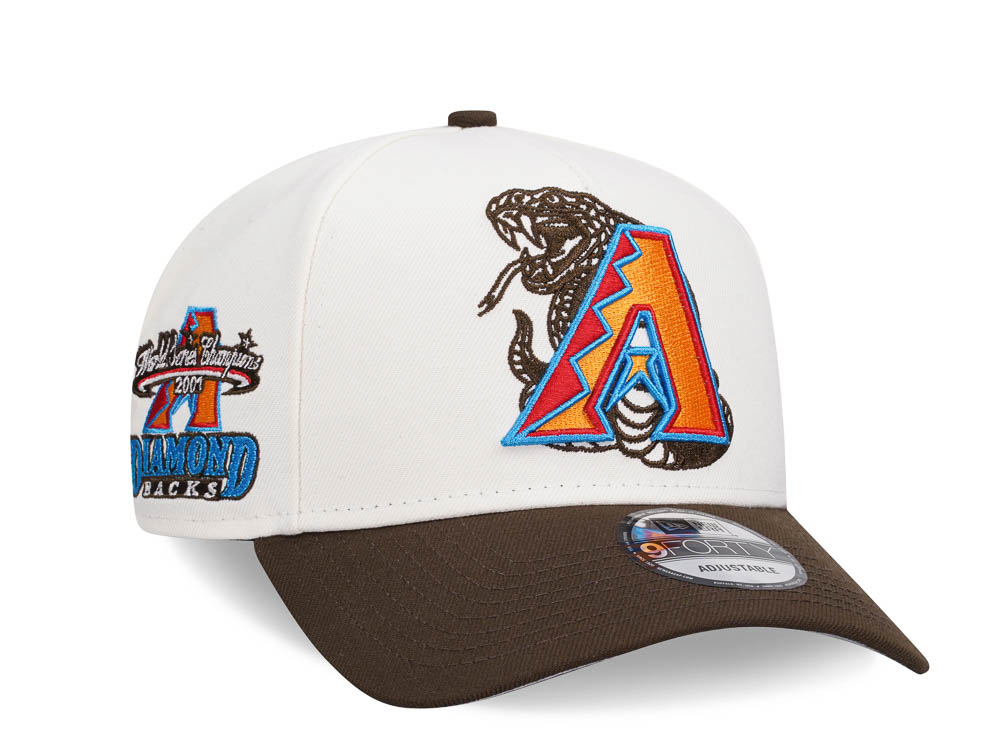 New Era Arizona Diamondbacks World Series Champions 2001 Chrome Two Tone Edition 9Forty A Frame Snapback Casquette