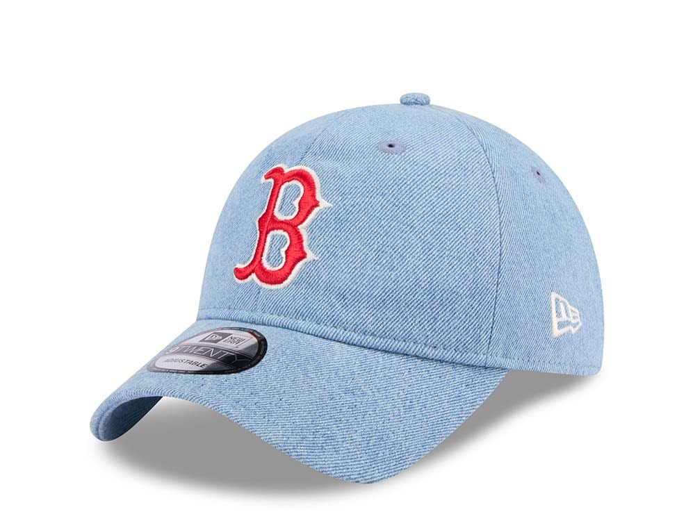 New Era Boston Red Sox Washed Denim 9Twenty Strapback Casquette