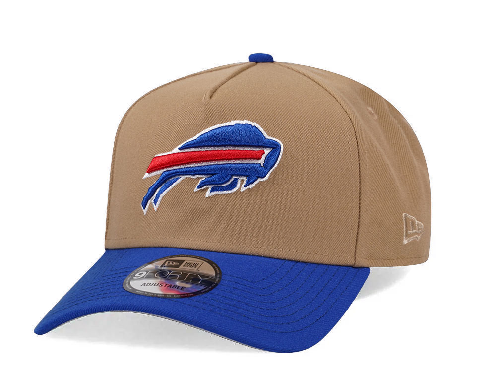 New Era Buffalo Bills Khaki Two Tone Edition 9Forty A Frame Snapback Casquette