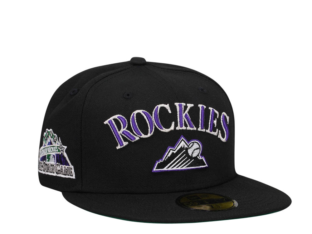 New Era Colorado Rockies All Star Game 1998 Black Throwback Edition 59Fifty Fitted Casquette