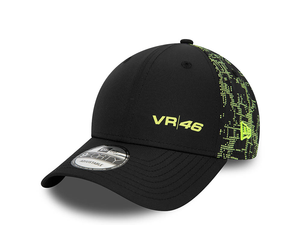 New Era Vr46 Poly Print Black 9Forty Snapback  Casquette