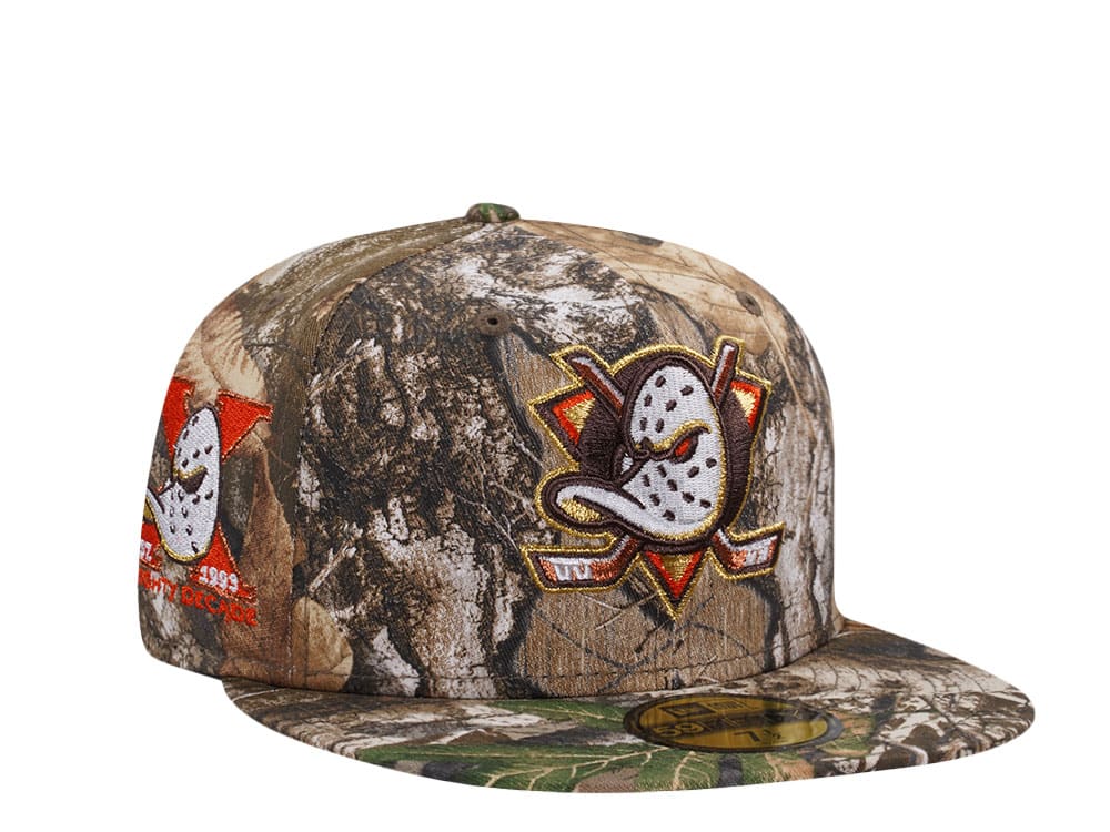 New Era Anaheim Ducks 10th Anniversary Real Tree Prime Edition 59Fifty Fitted Casquette