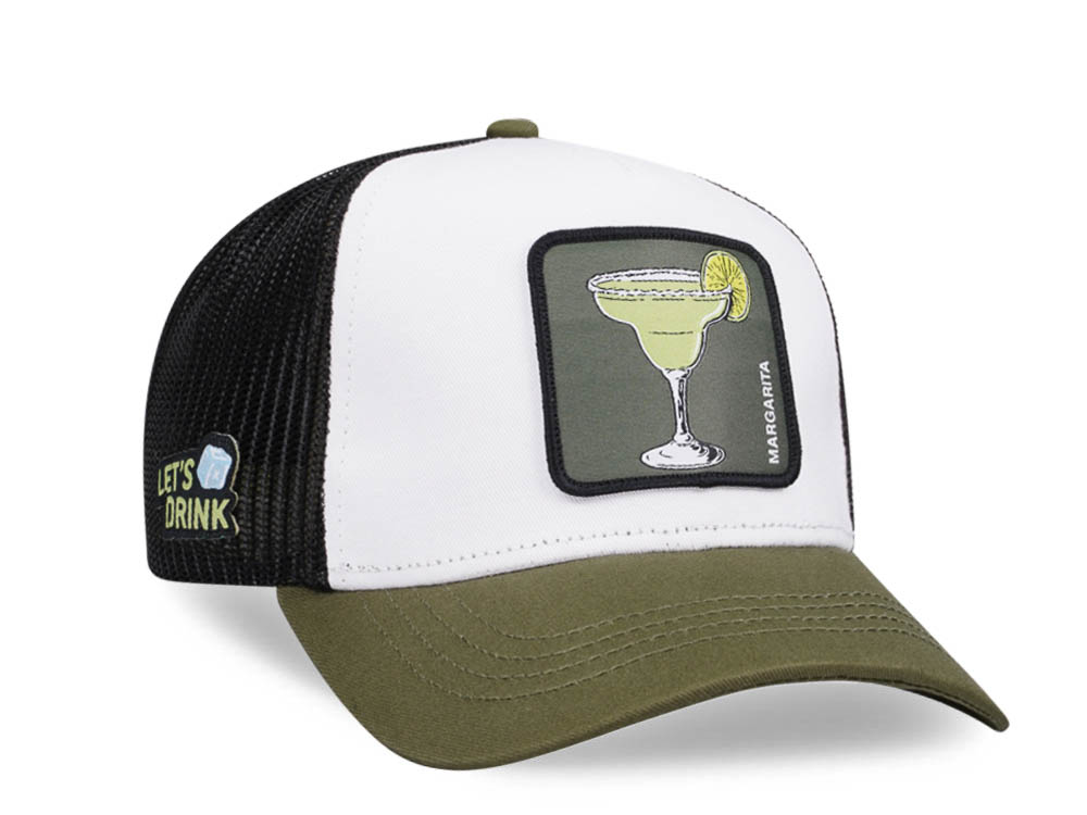 Capslab Cocktails Margarita White Green Trucker Snapback Casquette