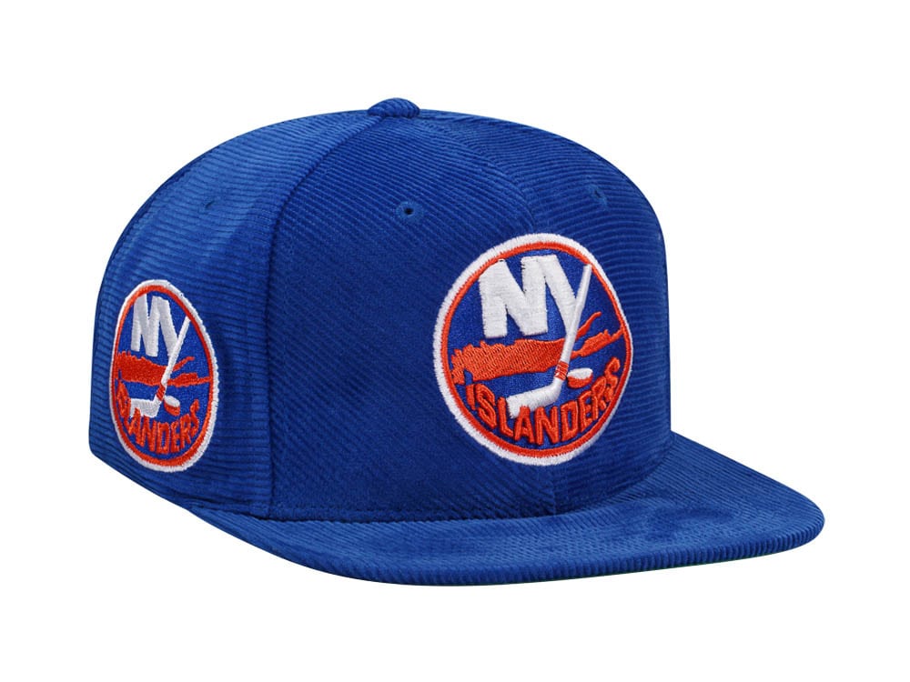 Mitchell & Ness New York Islanders Blue Cord Throwback Snapback Casquette