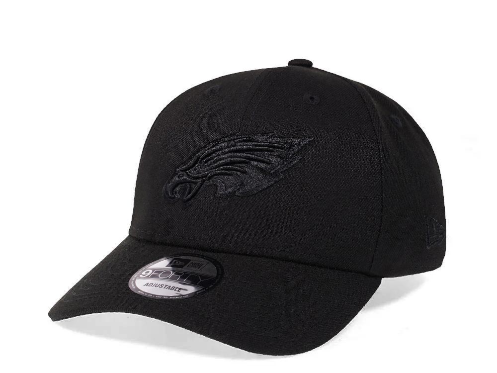 New Era Philadelphia Eagles All Black 9Forty Snapback Casquette