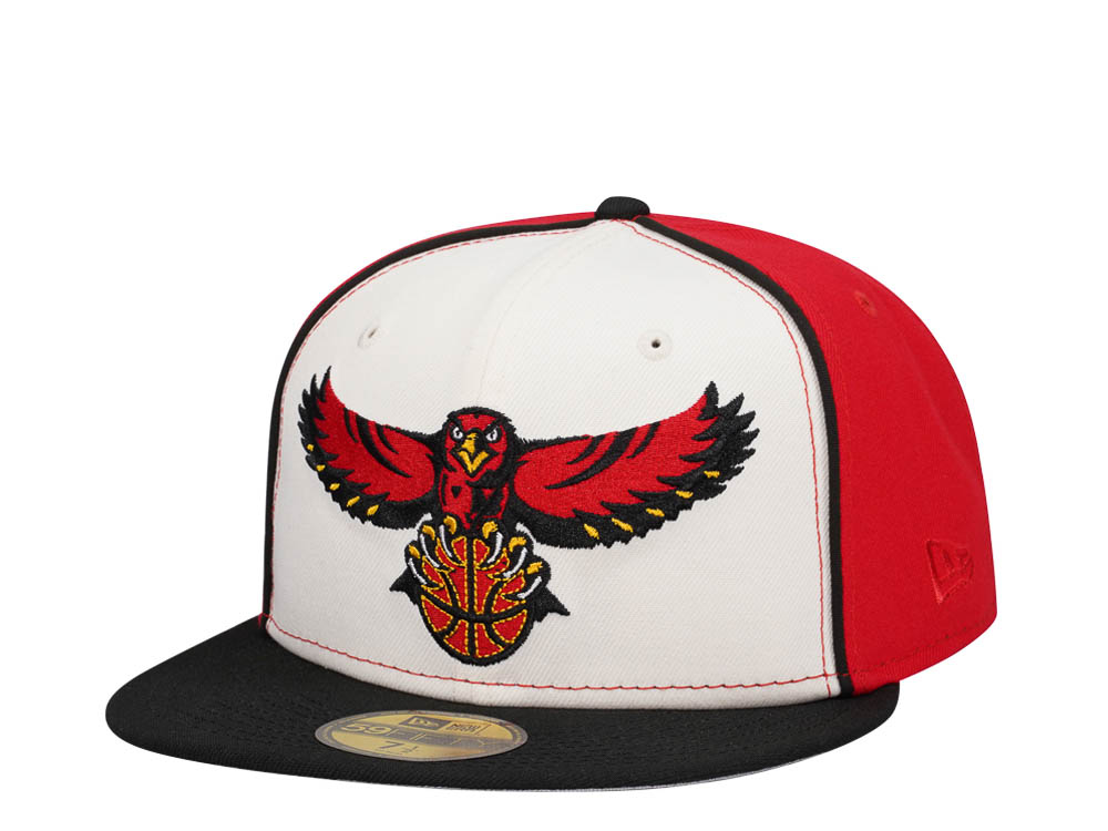 New Era Atlanta Hawks Chrome Black Red Two Tone Edition 59Fifty Fitted Casquette