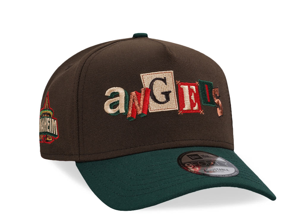 New Era Anaheim Angels Walnut Two Tone 9Forty A Frame Snapback Casquette