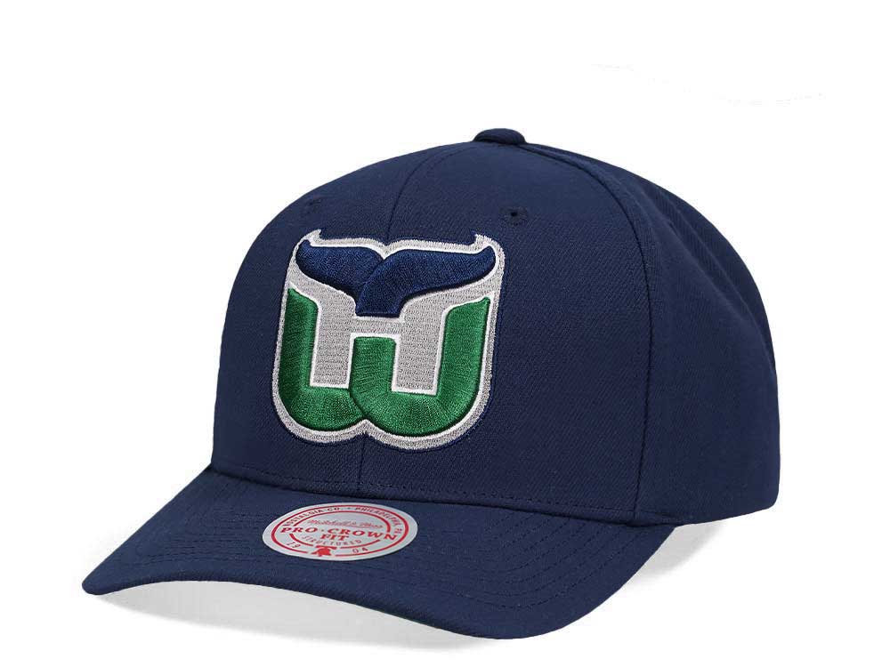 Mitchell & Ness Hartford Whalers Team Ground 2.0 Pro Navy Snapback Casquette