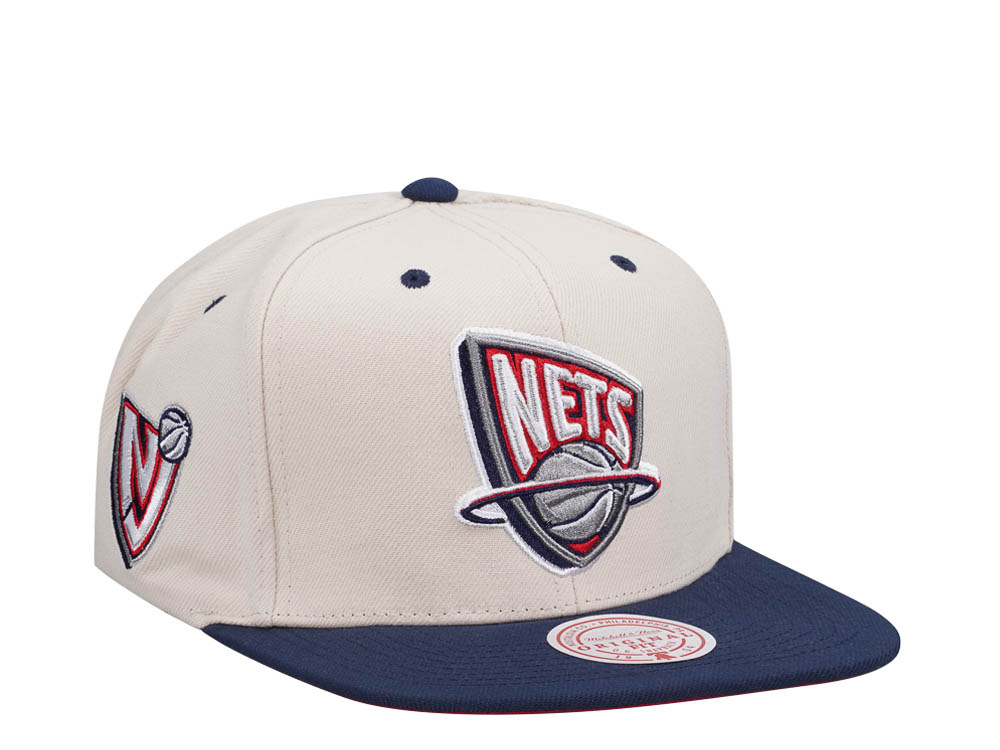 Mitchell & Ness New Jersey Nets Sail Off White Two Tone Snapback Casquette