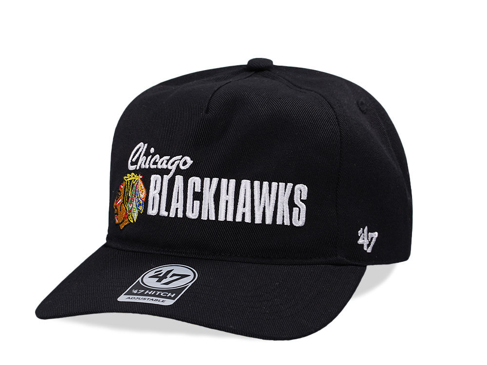 47Brand Chicago Blackhawks Black Shadow 47 Hitch Snapback Casquette