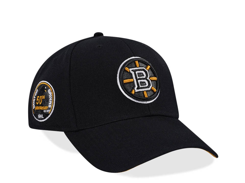 47Brand Boston Bruins Vintage Black Sure Shot MVP Snapback Casquette