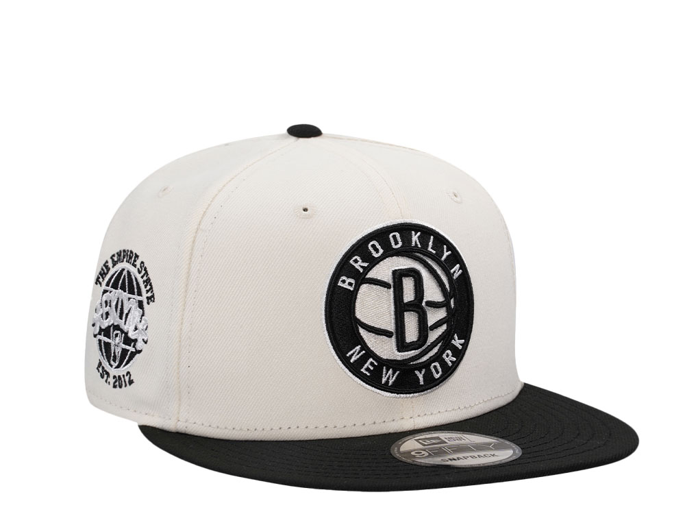 New Era Brooklyn Nets Est 2012 Chrome Two Tone Edition 9Fifty Snapback Casquette