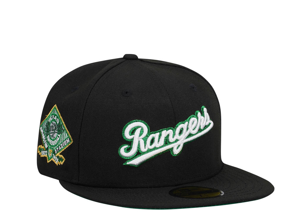 New Era Texas Rangers Arlington Stadium Black Dome Metallic Edition 59Fifty Fitted Casquette