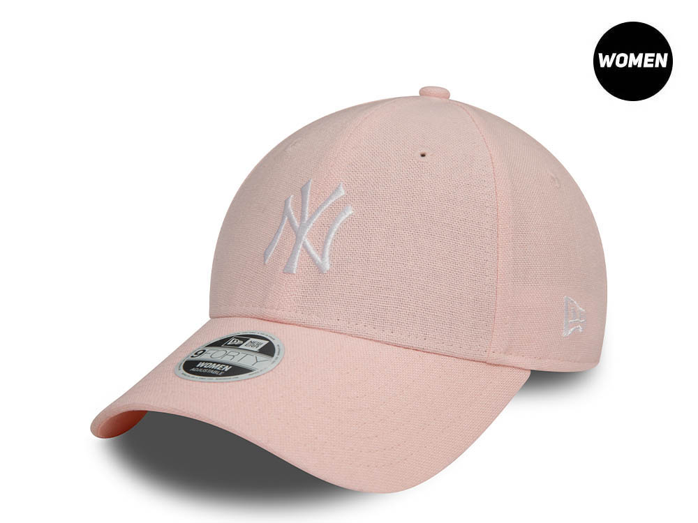 New Era New York Yankees Pink Linen Womens 9Forty Snapback  Casquette