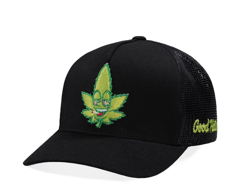 Good Hats Weed Guy Black Trucker Edition Snapback Casquette