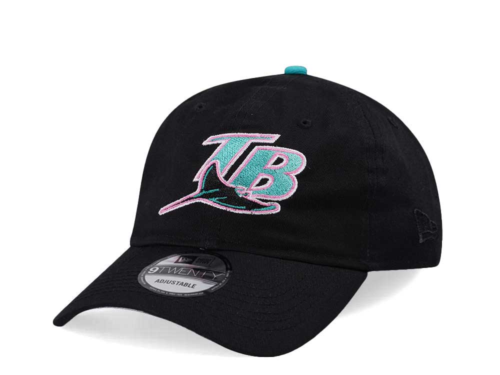 New Era Tampa Bay Rays Black Teal Pink 9Twenty Strapback Casquette