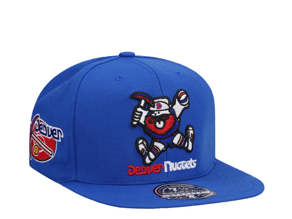 Mitchell & Ness Denver Nuggets Logo History Hardwood Classic Dynasty Fitted Casquette