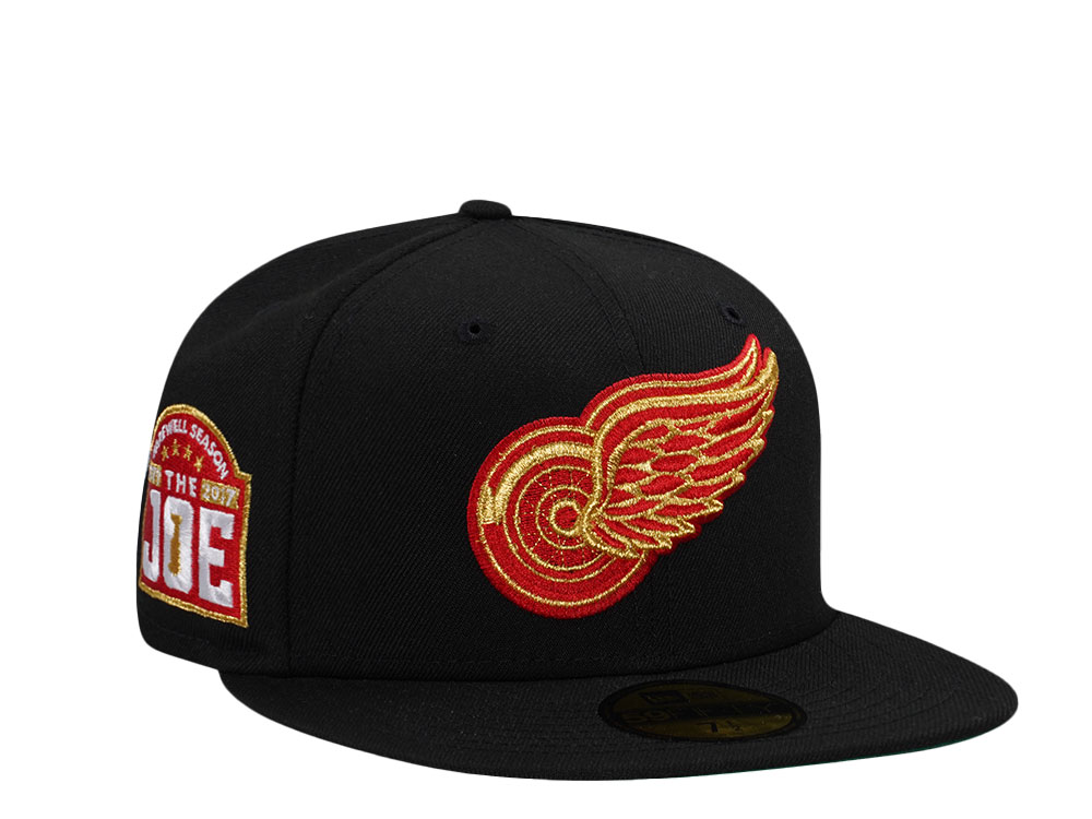 New Era Detroit Red Wings Farewell Season Joe Louis Arena Black Gold Edition 59Fifty Fitted Casquette