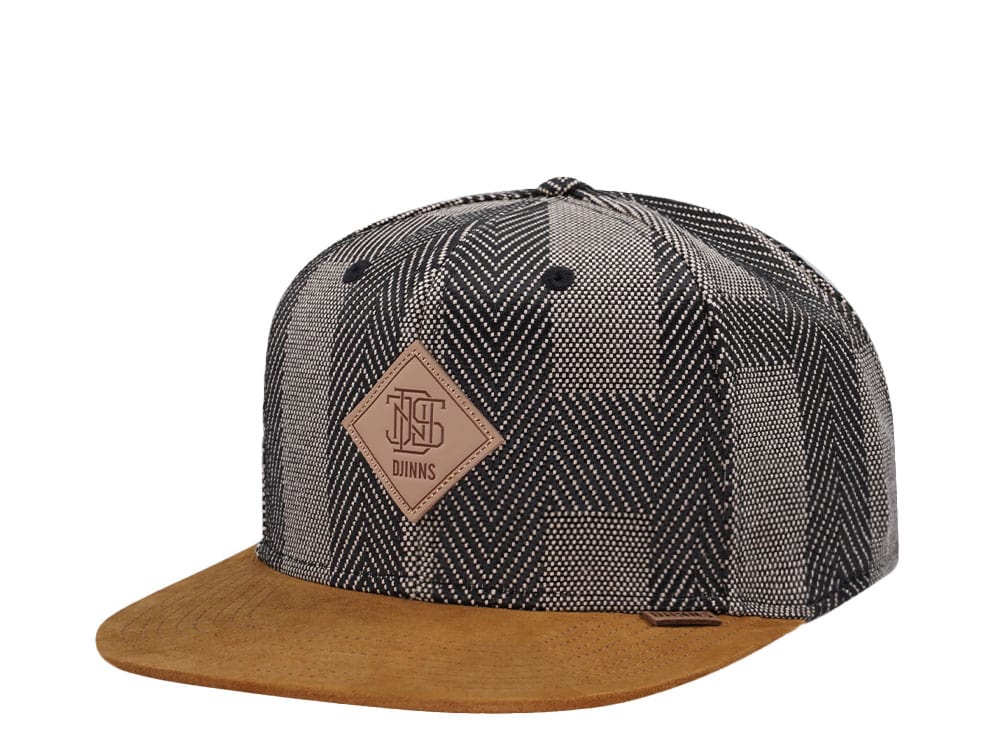 Djinns Hermecheck Olive 6 Panel Snapback Casquette