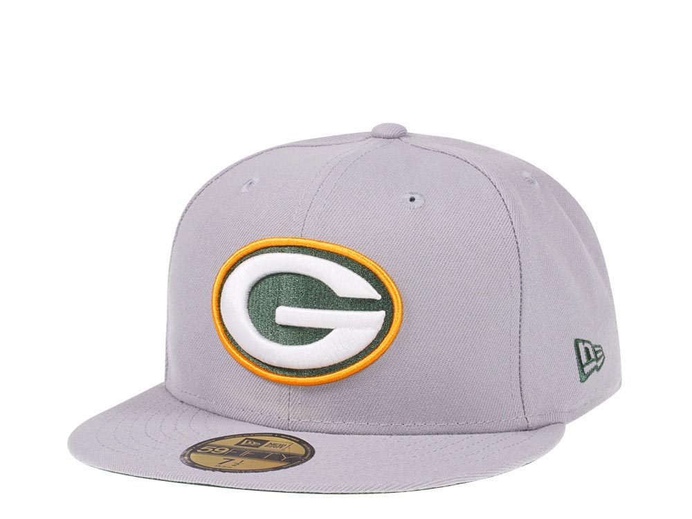 New Era Green Bay Packers Fresh Grey Edition 59Fifty Fitted Casquette