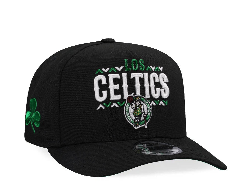 New Era  Boston Celtics Black Metallic Green A Frame 9Fifty Snapback Casquette