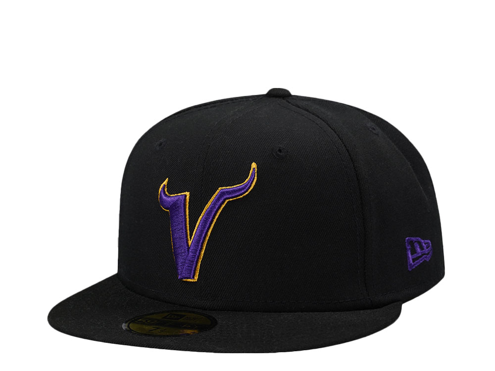 New Era Minnesota Vikings Black Classic Edition 59Fifty Fitted Casquette