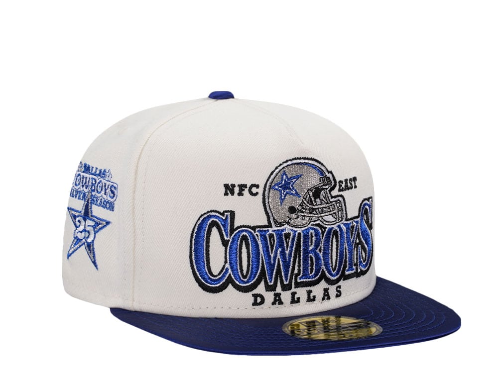 New Era Dallas Cowboys 25 Seasons Satin Brim Two Tone Edition 59Fifty AFrame Fitted Casquette