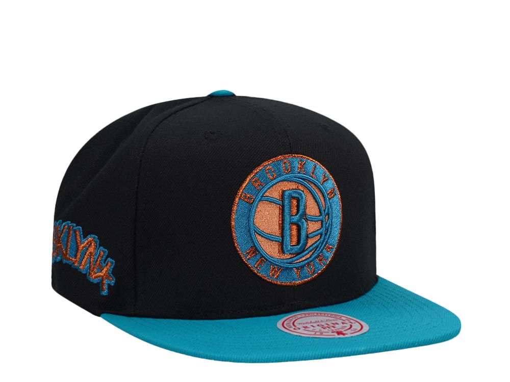 Mitchell & Ness Brooklyn Nets Make Cents Black Two Tone Edition Snapback Casquette